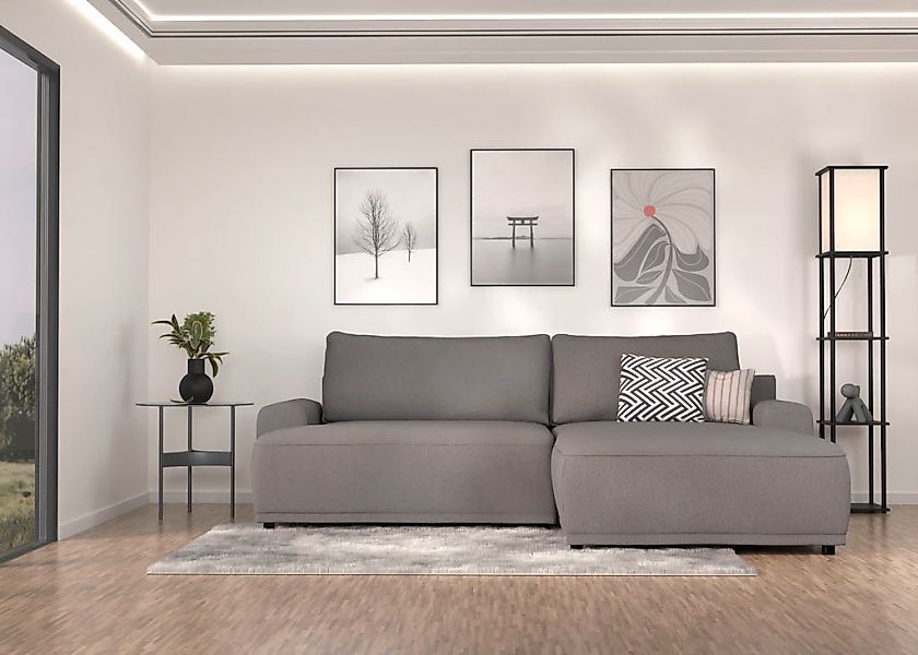 TRENDMANUFAKTUR Ecksofa "Fordon, Schlafsofa mit Bettkasten, Couch in L-Form günstig online kaufen