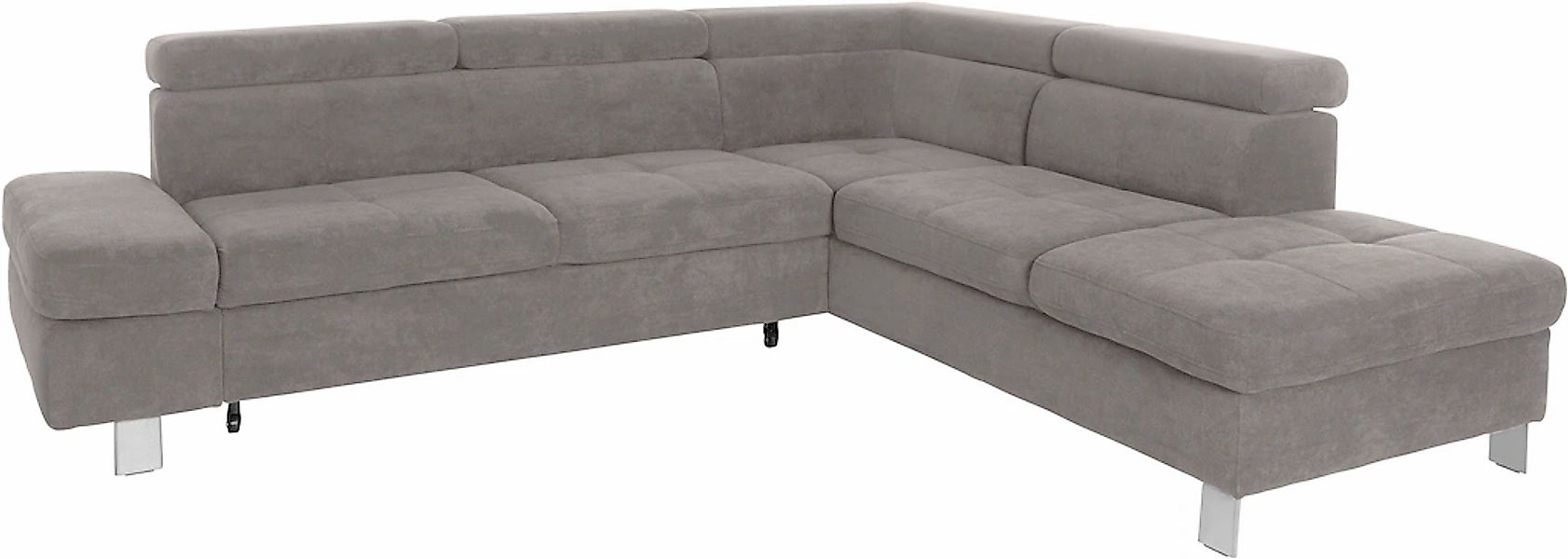 exxpo - sofa fashion Ecksofa »Fiji, L-Form«, mit Kopf- bzw. Rückenverstellu günstig online kaufen