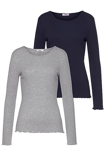 Flashlights Langarmshirt (Packung, 2-tlg., 2er-Pack) sehr figurbetonter Sch günstig online kaufen