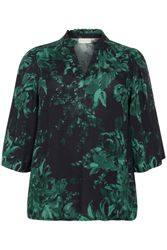 KAFFE Curve Kurzarmbluse Kurzarm-Bluse KCmona Große günstig online kaufen