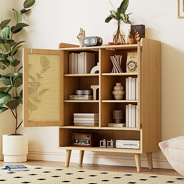 Flieks Sideboard mit 2 Rattan-Türen und günstig online kaufen
