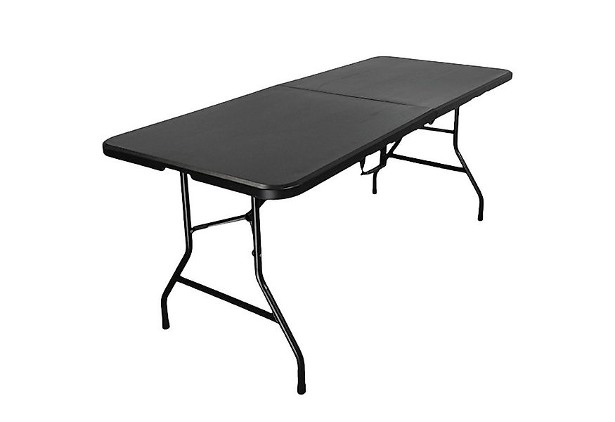CHEFGASTRO® Gartentisch Buffettisch klappbar 180x75cm 8 Personen Schwarz mi günstig online kaufen