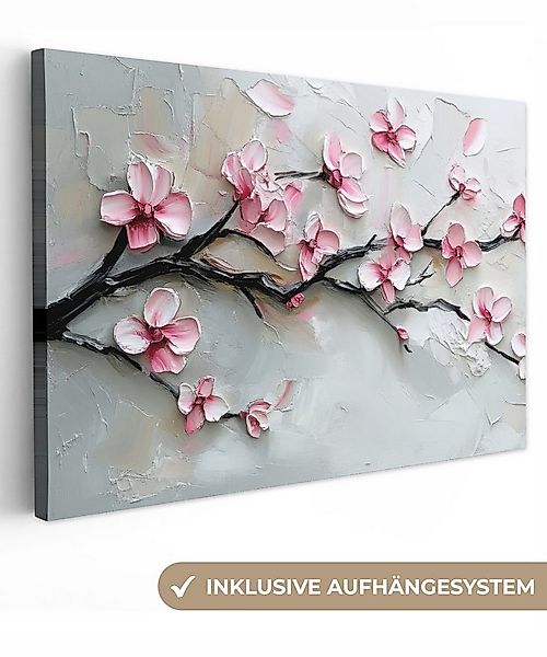 OneMillionCanvasses® Leinwandbild Blüte - Künstlerisch - Rosa - Sakura, Fot günstig online kaufen