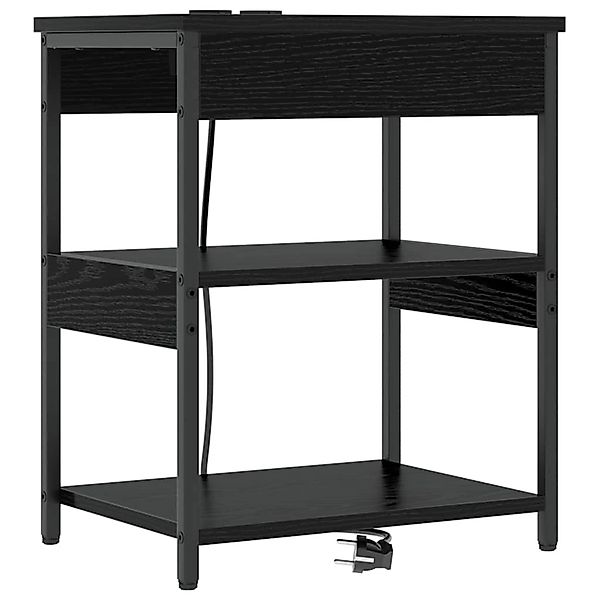 vidaXL Nachttisch Schwarze Eiche Holzwerkstoff 859535 günstig online kaufen