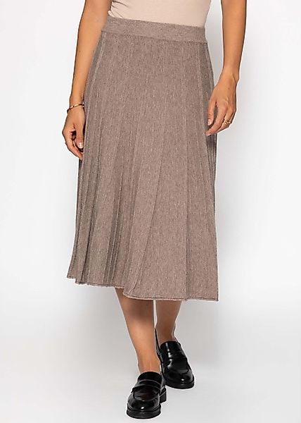 SASSYCLASSY Midirock Plissierter Strickrock für Damen günstig online kaufen
