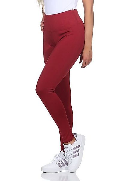 CLEO STYLE Leggings Damen Leggings 9007 2XL/3XL Bordo 9001 günstig online kaufen