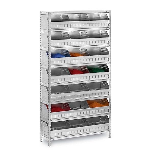 PROREGAL Schüttgutregal Schraubsystem Grundregal HxBxT 185 x 100 x 30 cm 8 günstig online kaufen