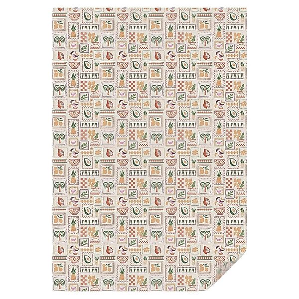 Tulup Fensterfolie Folkloristische Muster Milchglasfolie 100x146 cm Beige M günstig online kaufen