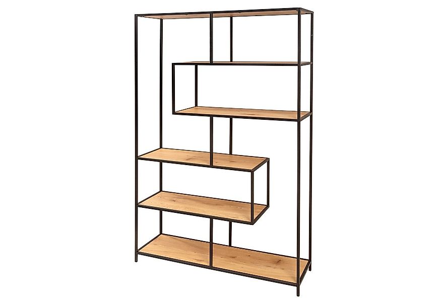 riess-ambiente Bücherregal SLIM LINE 185x114cm natur / schwarz, Einzelartik günstig online kaufen