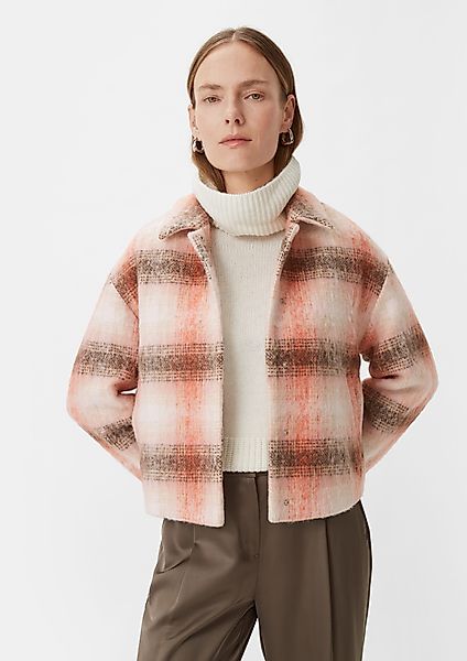 comma Blusenblazer Jacke im Boxy-Schnitt Logo günstig online kaufen