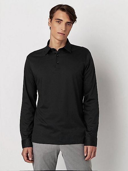 DESOTO Langarm-Poloshirt Jerseypolo Essential Kent langarm Flexibler Stretc günstig online kaufen