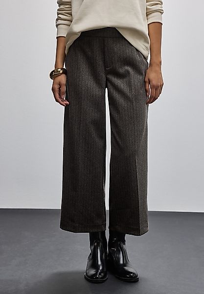 STREET ONE Culotte mit Fishbone Muster, günstig online kaufen