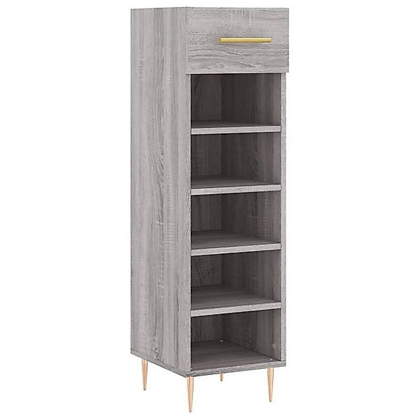 vidaXL Schuhschrank Schuhregal Grau Sonoma 30x35x105 cm Holzwerkstoff günstig online kaufen