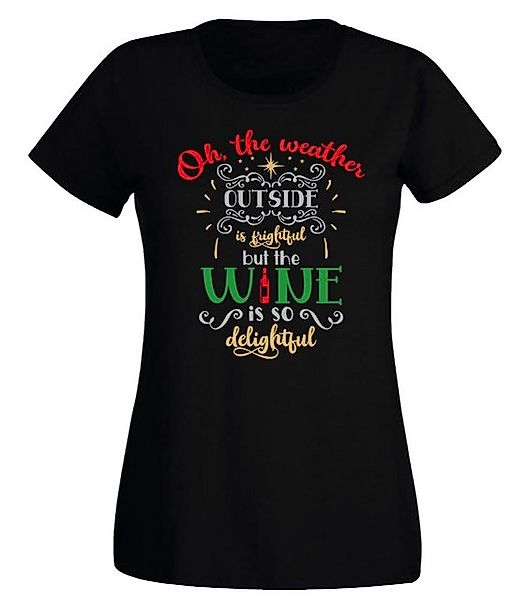 G-graphics T-Shirt Damen T-Shirt - Oh, the weather outside is frightful but günstig online kaufen