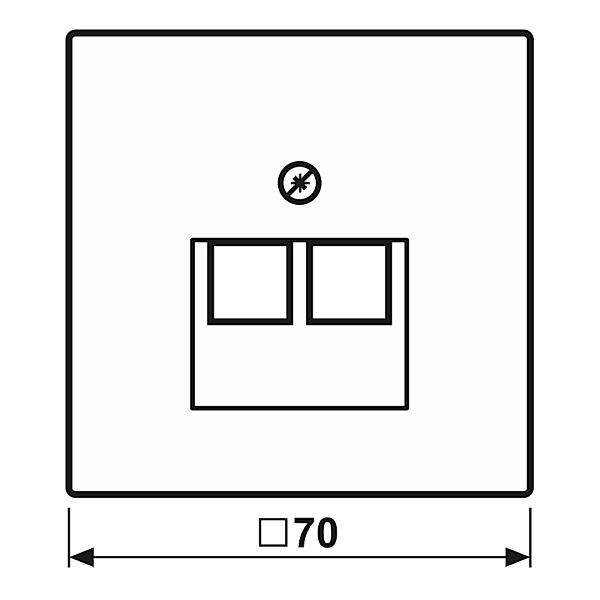 Jung Abdeckung aws für IAE/UAE-Dose LS 969-2 UA WW - LS969-2UAWW günstig online kaufen