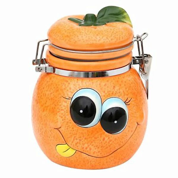Neuetischkultur Keramik Vorratsdose, Bügelverschluß Früchte orange günstig online kaufen