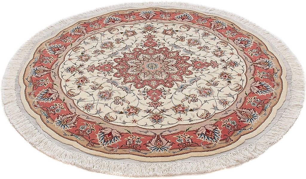 morgenland Orientteppich »Perser - Täbriz - Royal rund - 98 x 98 cm - beige günstig online kaufen