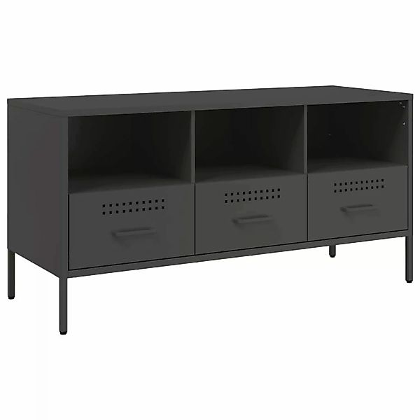 VidaXL TV-Schrank Schwarz 100,5x39x50,5 cm Kaltgewalzter Stahl günstig online kaufen