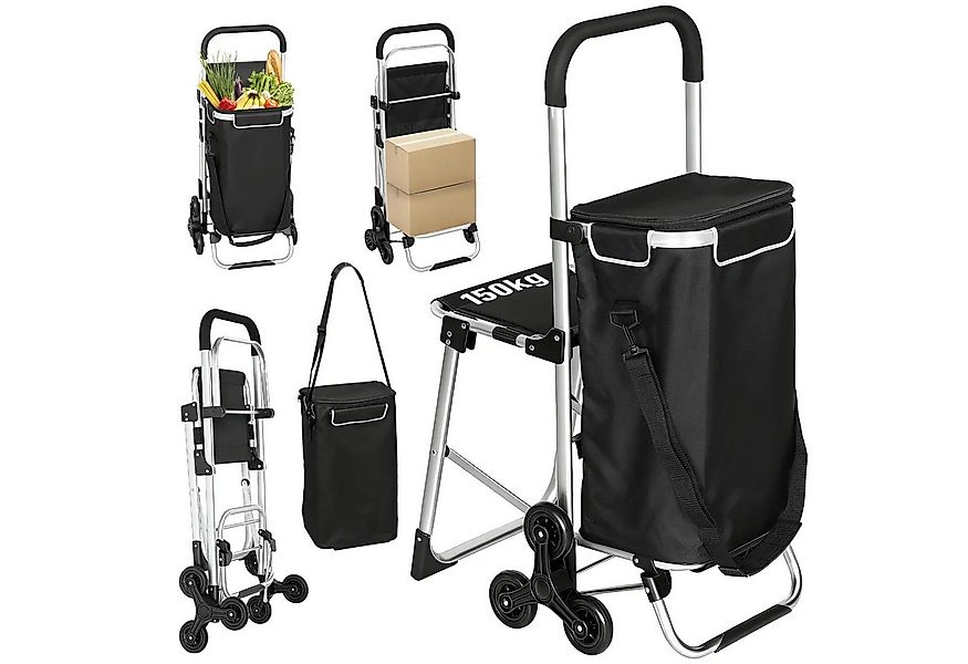 BlingBin Einkaufstrolley Treppensteiger 40L Oxford-Tasche, Trolly Einkaufsw günstig online kaufen