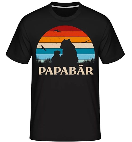 Papabär Sonnenuntergang · Shirtinator Männer T-Shirt günstig online kaufen