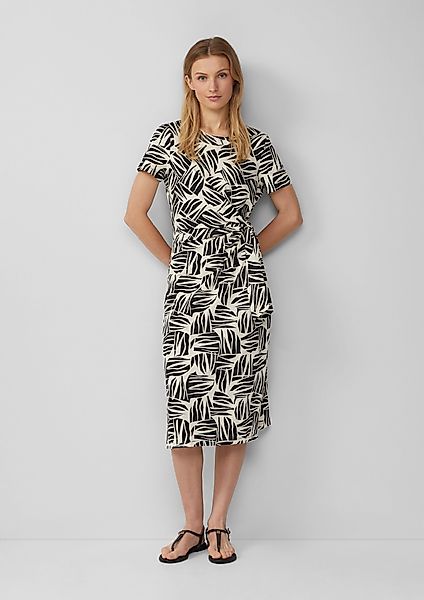s.Oliver Maxikleid Jersey-Kleid mit Knotendetail und günstig online kaufen