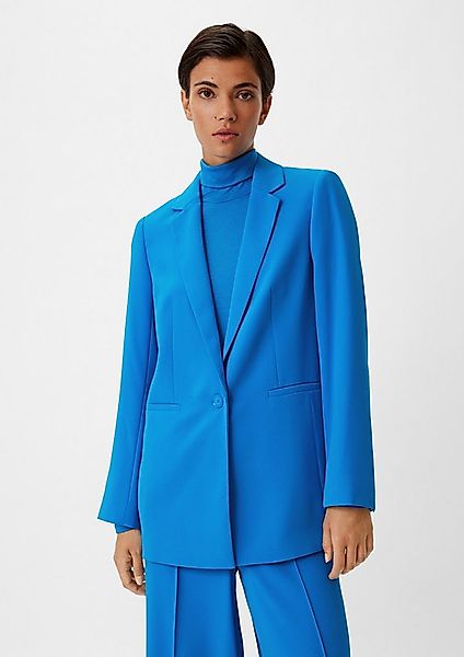 comma Jackenblazer Indoor-Blazer Longblazer aus Crêpe günstig online kaufen