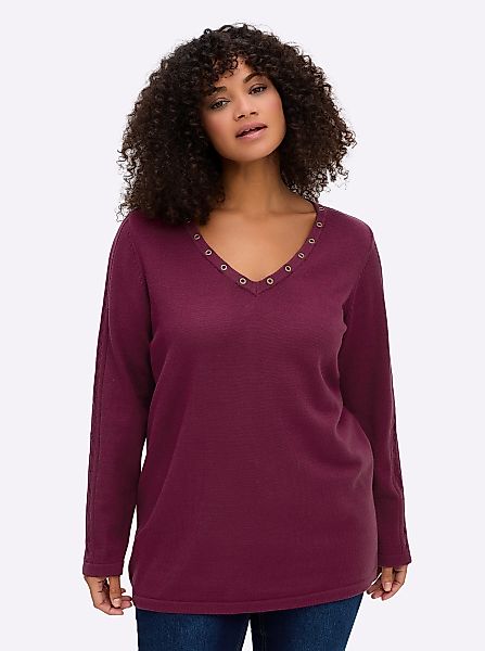 Sheego Strickpullover Pullover günstig online kaufen