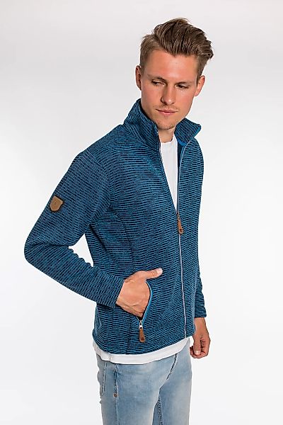 DEPROC Active Strickfleecejacke "LACEWOOD MEN", Kontrastreissverschluss günstig online kaufen