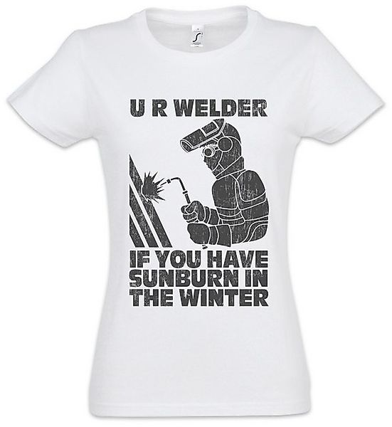 Urban Backwoods Print-Shirt U R Welder Damen T-Shirt Welding Schweißer Schw günstig online kaufen
