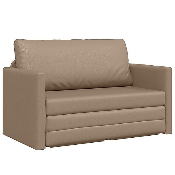vidaXL Sofa Futonsofa 2-in-1 Cappuccino 124x71x78 cm Kunstleder, 1 Teile günstig online kaufen