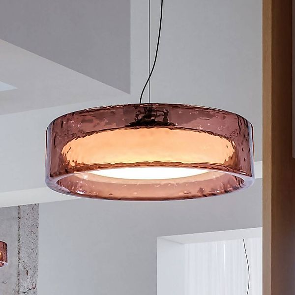 MARSET LED-Hängelampe Ringo, Ø 90 cm, rosé, TRIAC Kunststoff günstig online kaufen