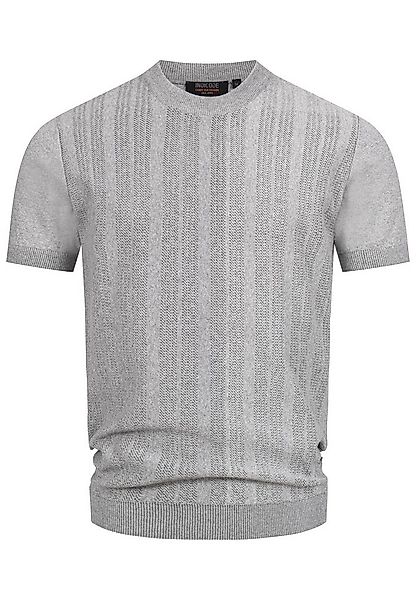 Indicode T-Shirt Herren INVarson Shirt Tee Herrenshirt mit vertikalem Stric günstig online kaufen