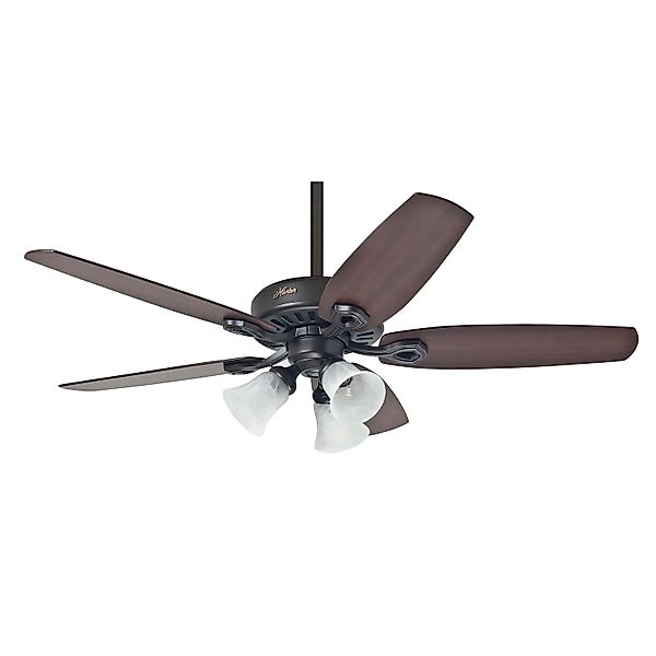 HUNTER FANS Deckenventilator Builder Plus 132 cm Bronze mit Beleuchtung und günstig online kaufen