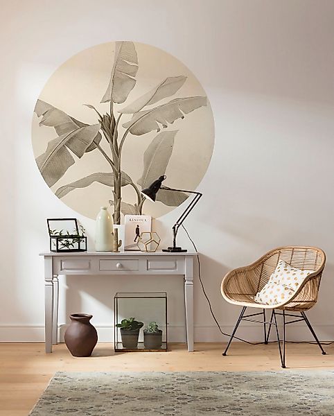 Komar Fototapete »Vlies selbstklebend - Banana Plant - Größe 125 x 125 cm«, günstig online kaufen