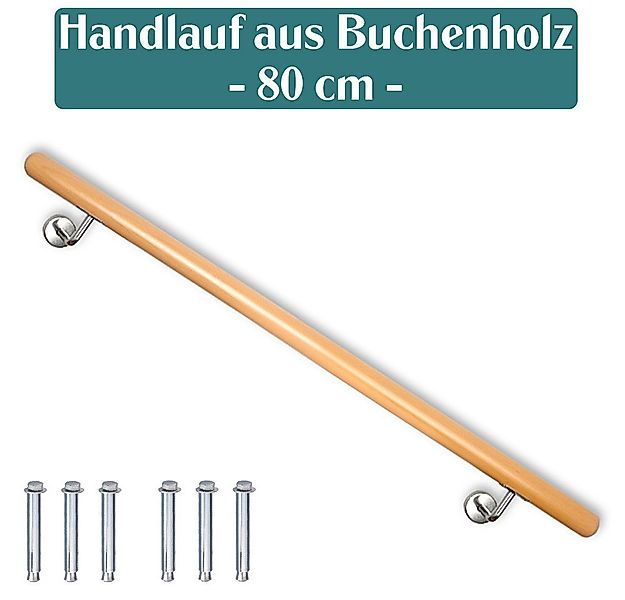 V2Aox Handlauf Buche Holz Handlauf Treppengeländer Wandhandlauf Treppe 50 - günstig online kaufen