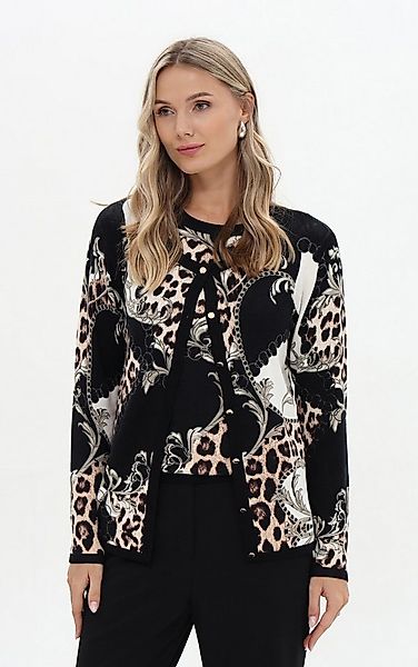 Passioni 2-in-1-Strickjacke im Mustermix günstig online kaufen