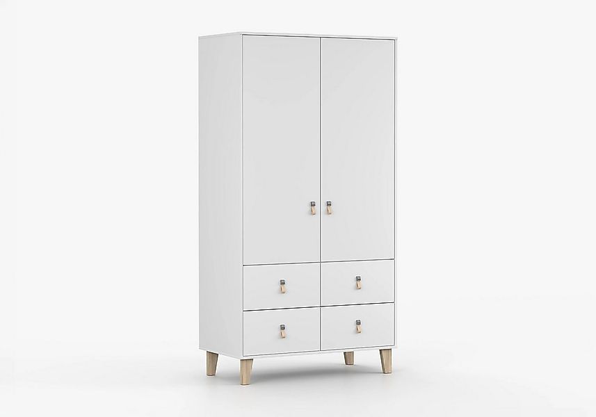 imoebel24 Drehtürenschrank FIGO 06 105 cm - Weiss günstig online kaufen