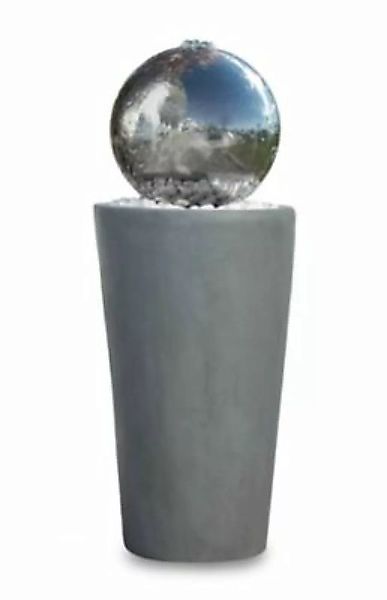 KIOM Springbrunnen Kugelbrunnen FoBoule grey Led 75 cm grau günstig online kaufen