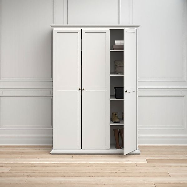 Home affaire Drehtürenschrank "Paris", im Landhaus-Stil aus schönem Holzfur günstig online kaufen