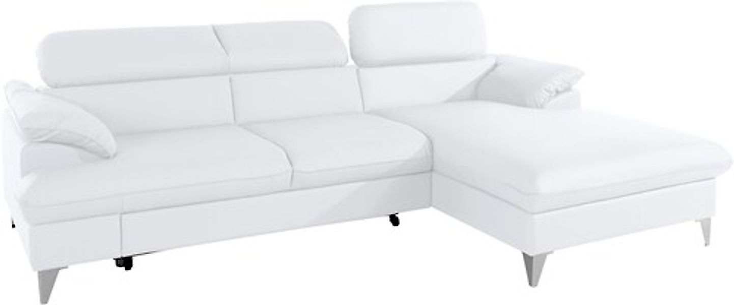 COTTA Ecksofa »Caluso L-Form« mit Kopfteilverstellung, wahlweise mit Bettfu günstig online kaufen