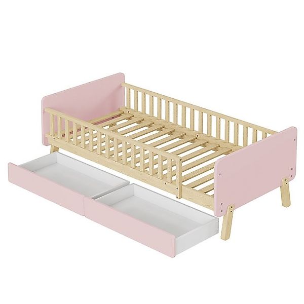 Gotagee Kinderbett Kinderbett 90x190cm Einzelbett Massivholz Holzbett Schub günstig online kaufen