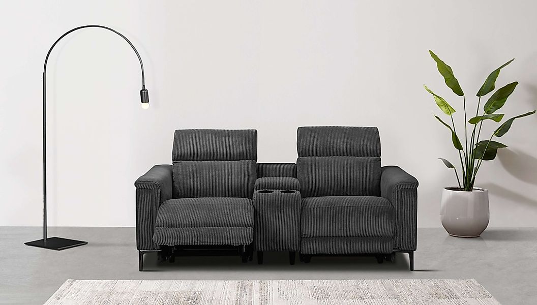 OTTO home 2-Sitzer "LUND Cord, Relaxfunktion, TV-Sessel, manuell/elektrisch günstig online kaufen