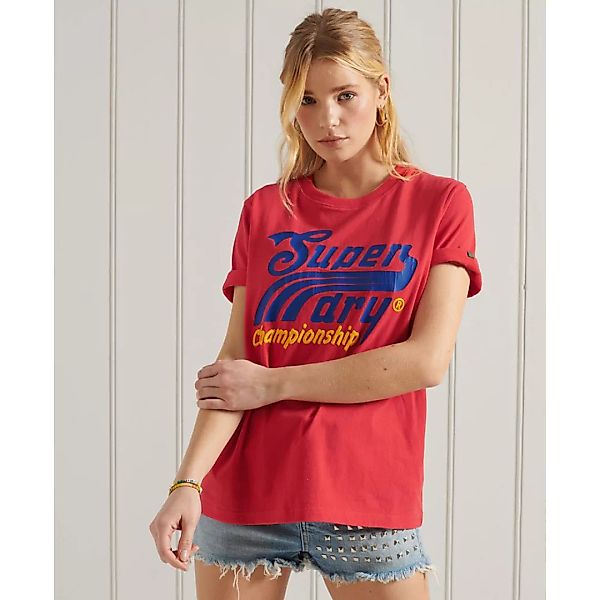Superdry Collegiate Cali State Kurzarm T-shirt M Drop Kick Red günstig online kaufen