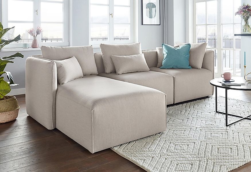 andas Ecksofa "Nöre", (3 Teile), zusammengesetzt aus Modulen, in vielen Bez günstig online kaufen