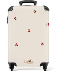 NoBoringSuitcases.com© Hartschalen-Trolley Beigefarbener Hintergrund mit Mu günstig online kaufen