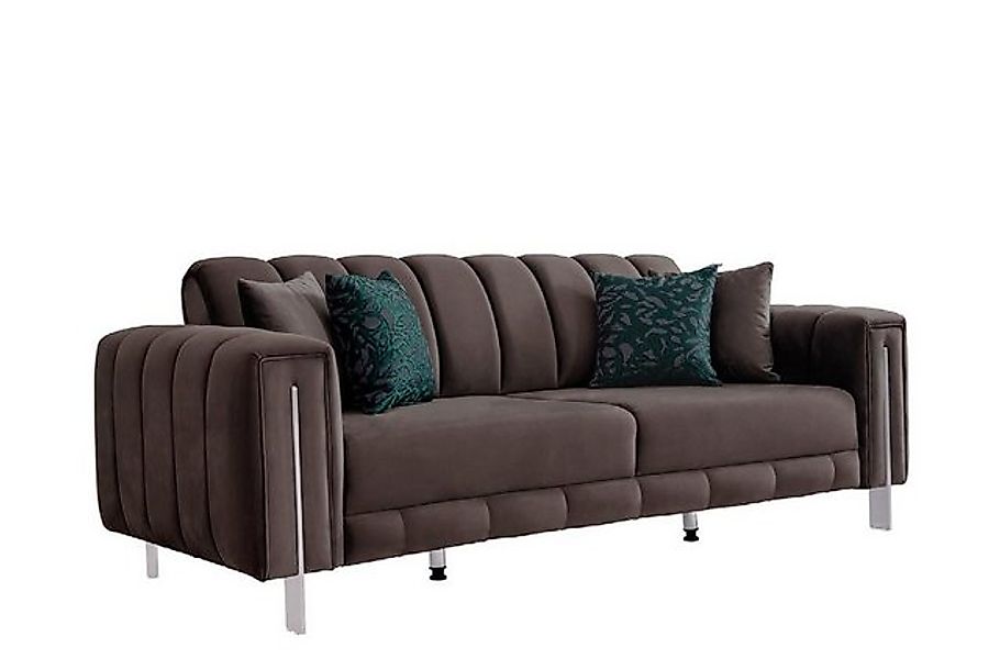 JVmoebel Sofa Sofa 3 Sitzer Stoff Sofas Couch Polster Garnitur Sofagarnitur günstig online kaufen