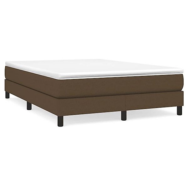 vidaXL Boxspringbett mit Matratze Dunkelbraun 140x190 cm Stoff1399223 günstig online kaufen