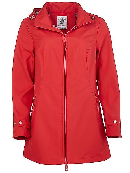 BLUE FLAME Softshellmantel 86385 Damen Softshelljacke lang abnehmbare Kapuz günstig online kaufen