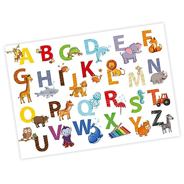nikima Poster Kinder Tier ABC Poster günstig online kaufen