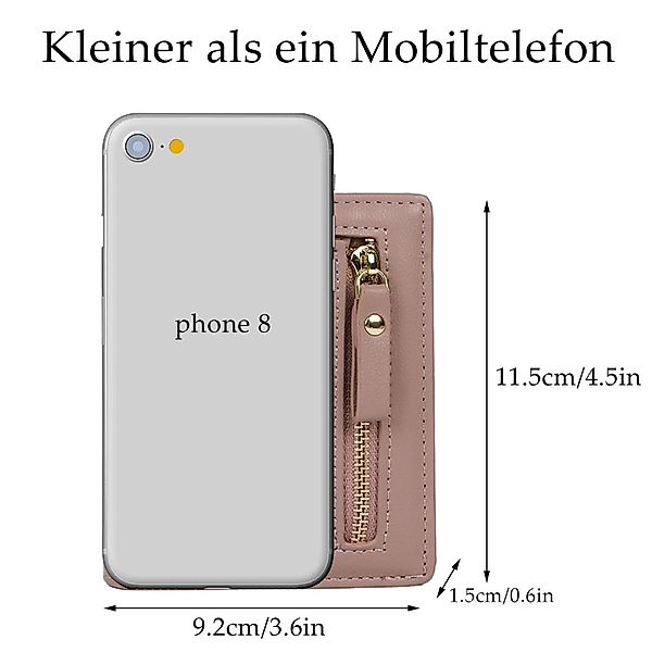 Coonoor Geldbörse Geldbörse Damen, Portemonnaie Damen klein im Kurzformat, günstig online kaufen